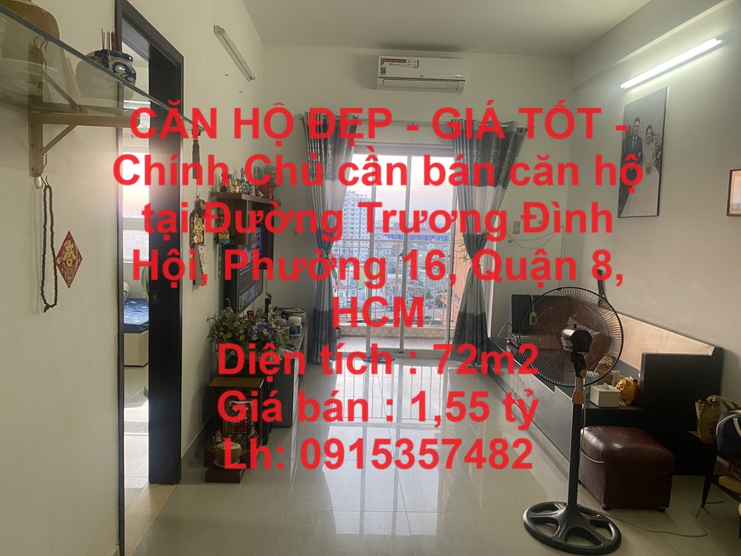 CĂN HỘ ĐẸP – GIÁ TỐT – Chính Chủ cần bán căn hộ tại Đường Trương Đình Hội, Phường 16, Quận 8, HCM