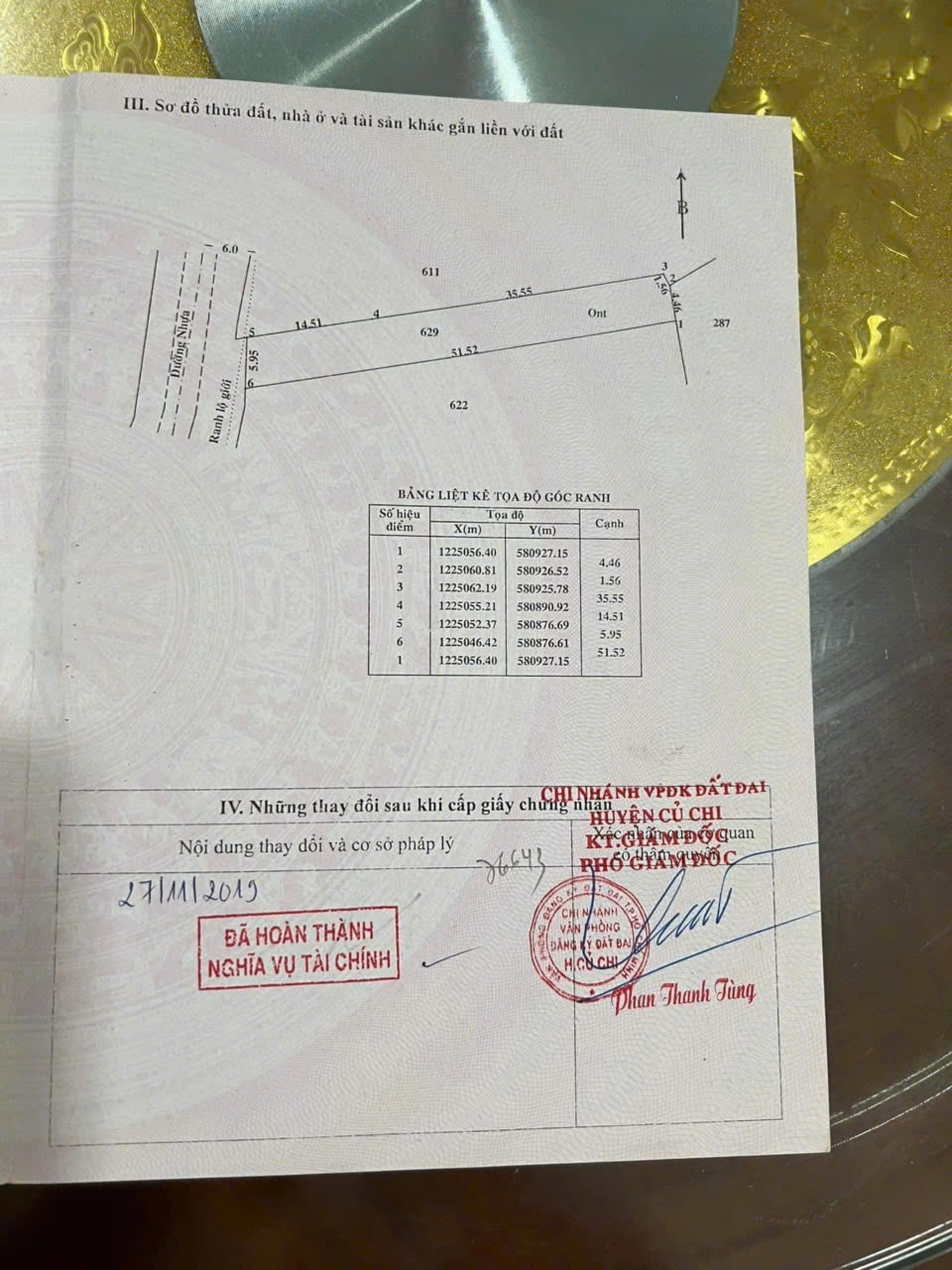 Chính chủ cần bán lô đất: Mặt tiền đường 762, Xã An Nhơ Tây, Huyện Củ Chi, TP HCM