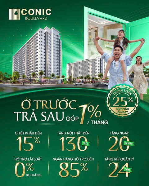 CĂN HỘ CONIC BOULEVARD – HUỲNH BÁ CHÁNH BÌNH CHÁNH – TP.HCM