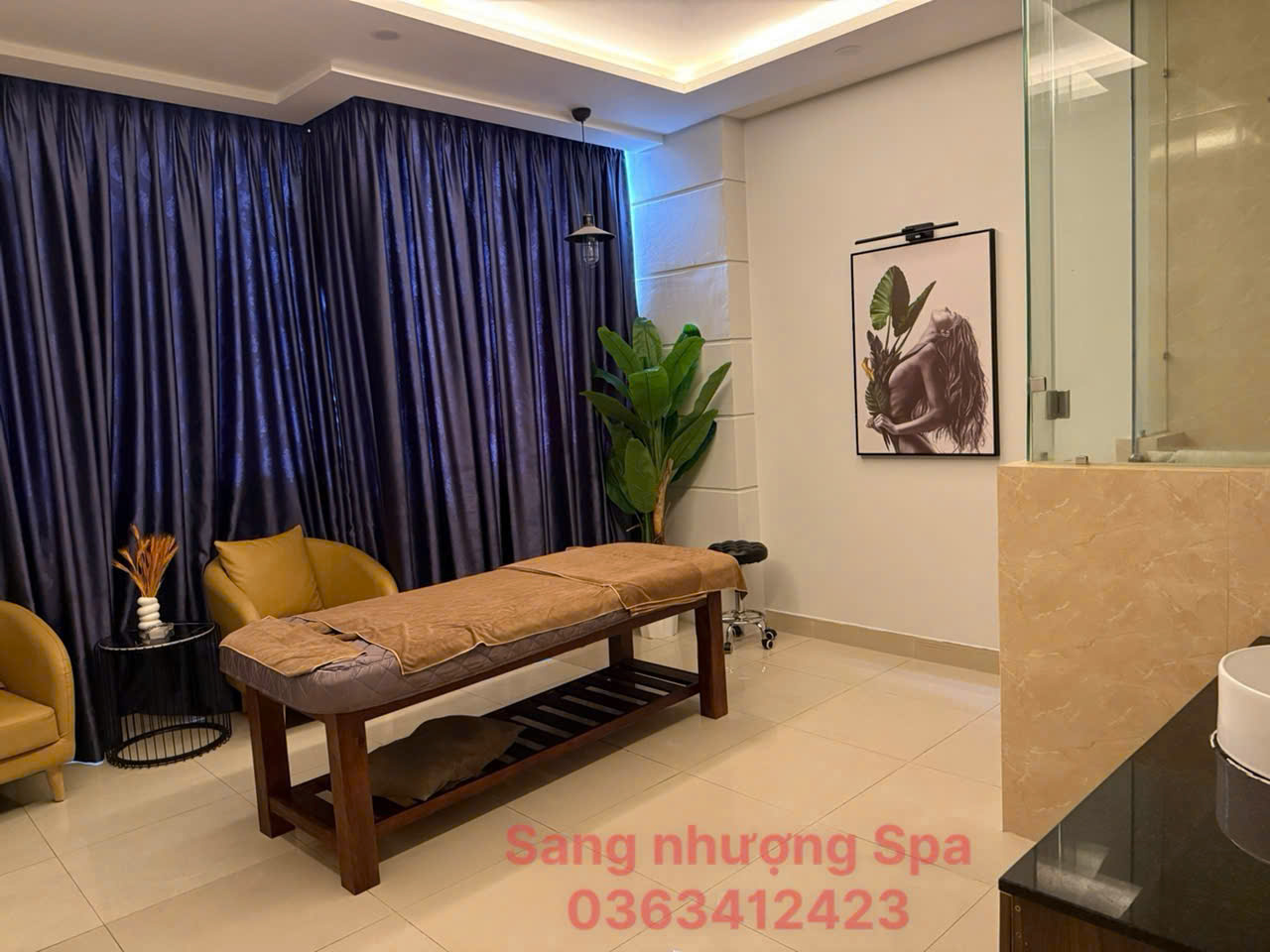 SANG NHƯỢNG SPA vị trí đắc địa tại Tân Kỳ Tân Quý, phường Sơn Kỳ, có thể vào vận hành ngay.