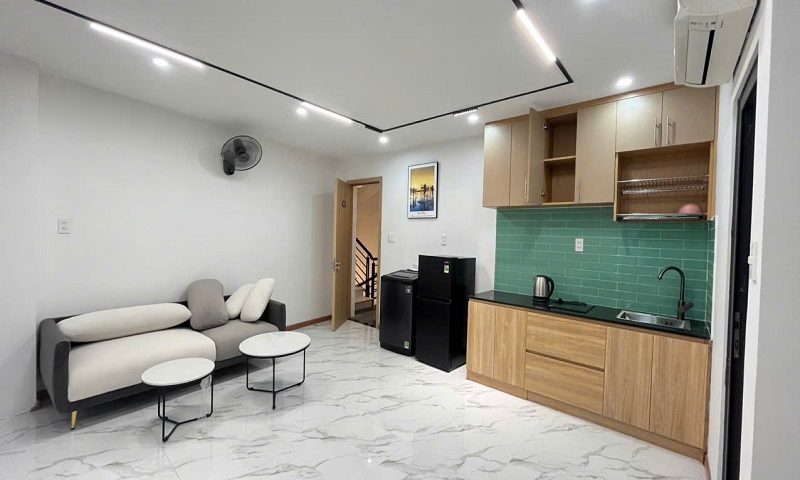 Bán CHDV đường Sư Vạn Hạnh, P10, Q10, 74m2, 6 tầng, nở hậu, mới toanh, dòng tiền 7%