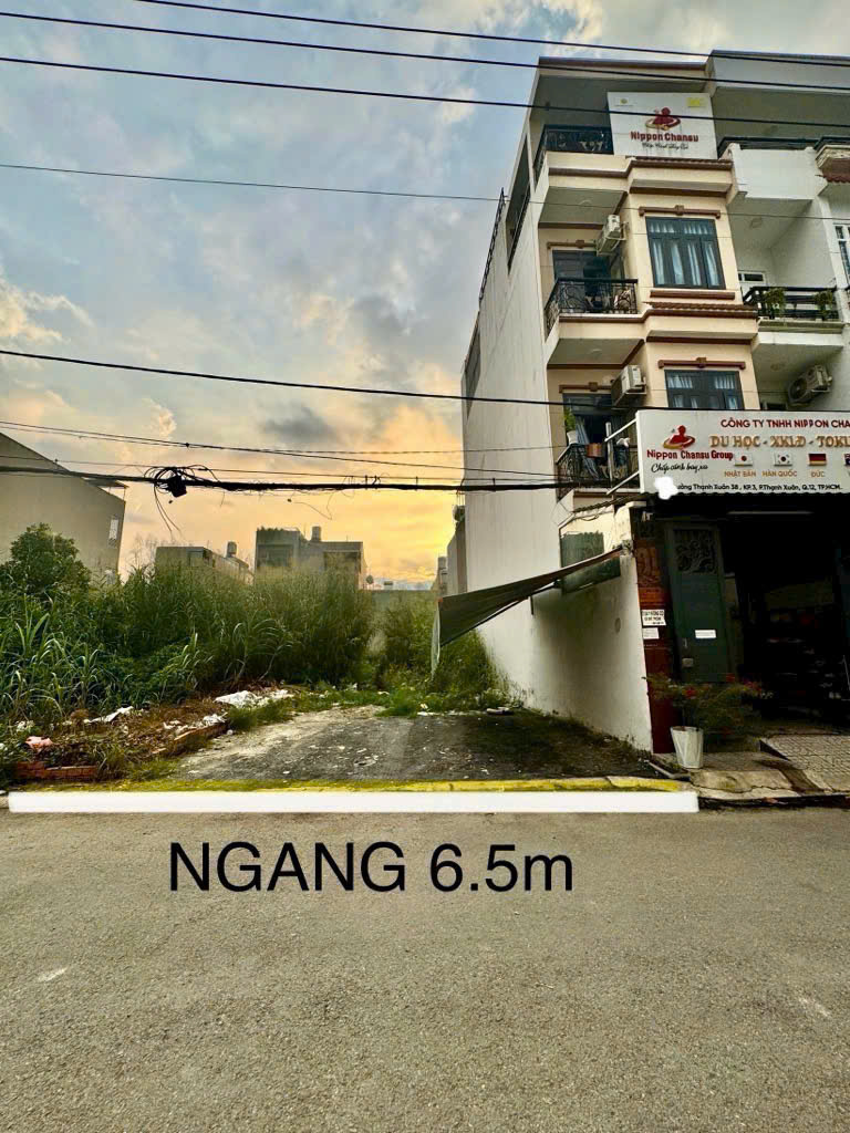 ĐẤT MTKD (6.5×37) ĐƯỜNG 7M THẠNH XUÂN 38 – KẾ KHU VẠN XUÂN, Q12 CHỈ 45 TR/M²