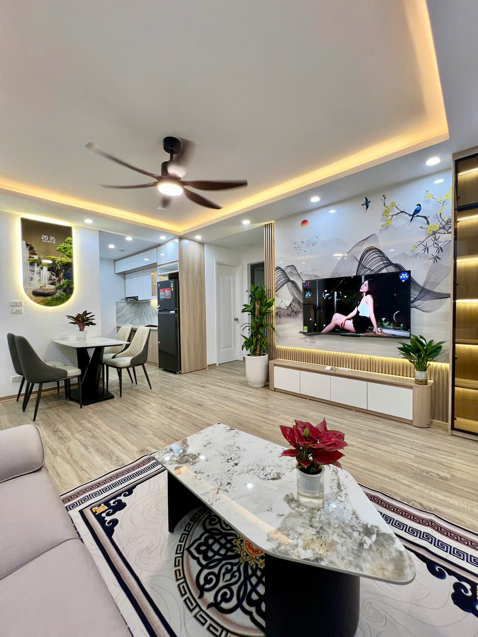 Căn hộ sổ đỏ, tầng thấp tòa chung cư Rice City, Linh Đàm, quận Hoàng Mai, 54m2, 2 ngủ, giá chỉ 3.7x tỷ