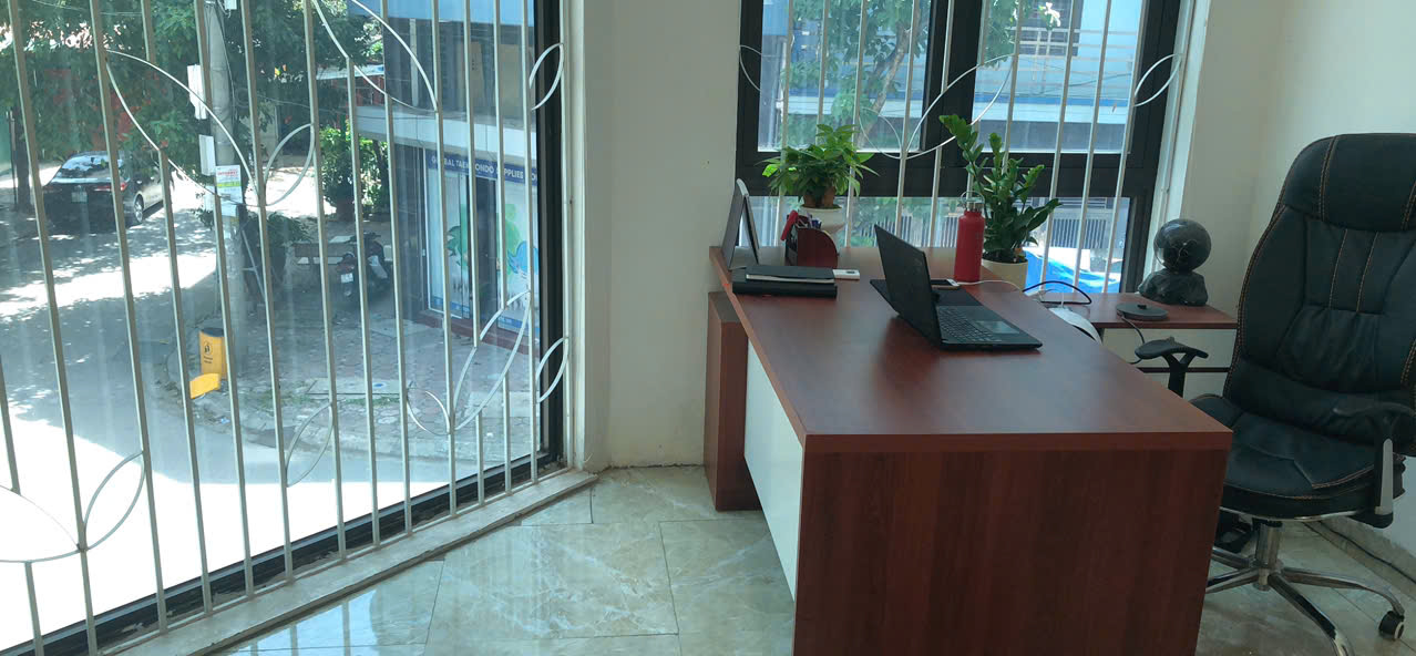 chính chủ cho thuê văn phòng 2 tầng, đủ nội thất, khu Dịch Vụ Tây Nam Linh Đàm