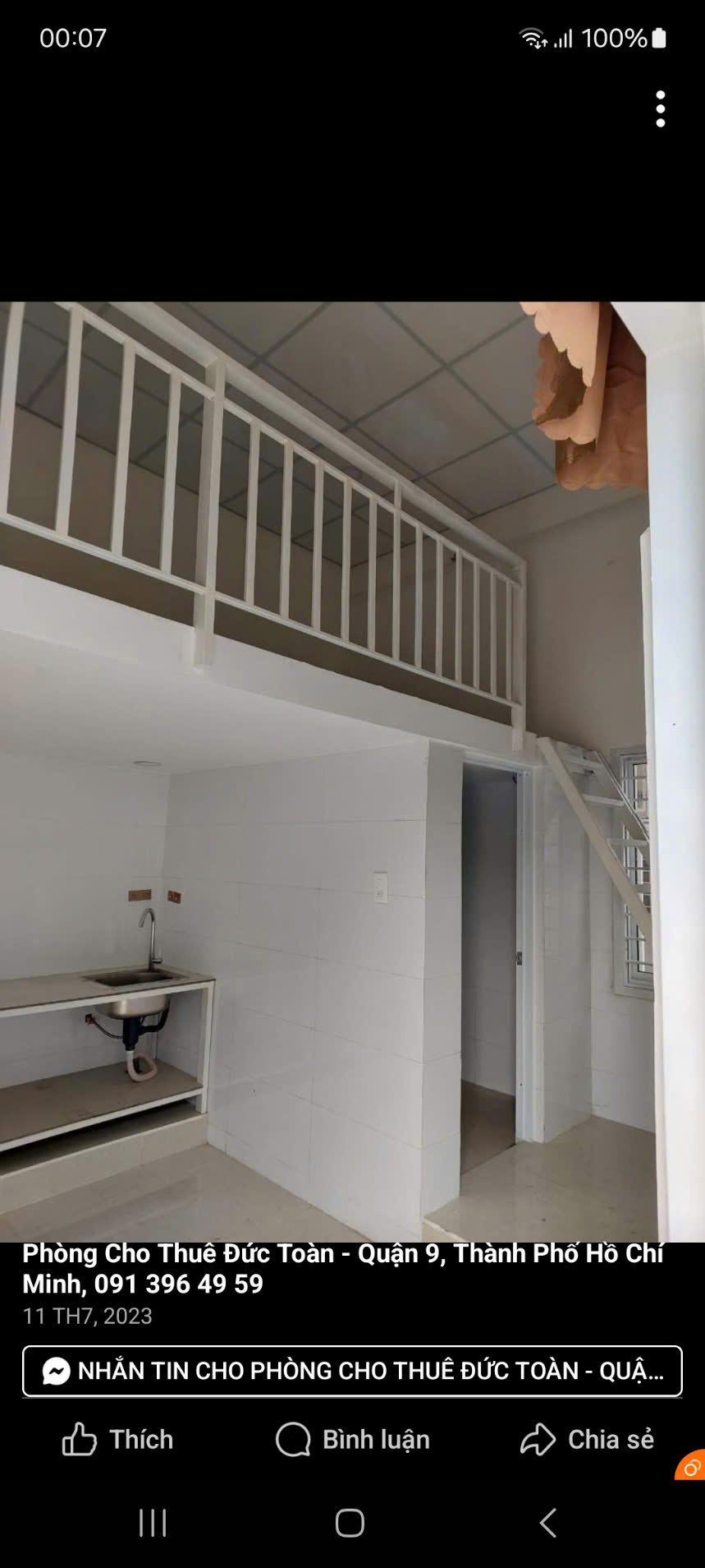 Cho thuê phòng trọ cao cấp – giá hợp lý, đầy đủ tiện nghi tại KDC Tiến Phước, TP Thủ Đức