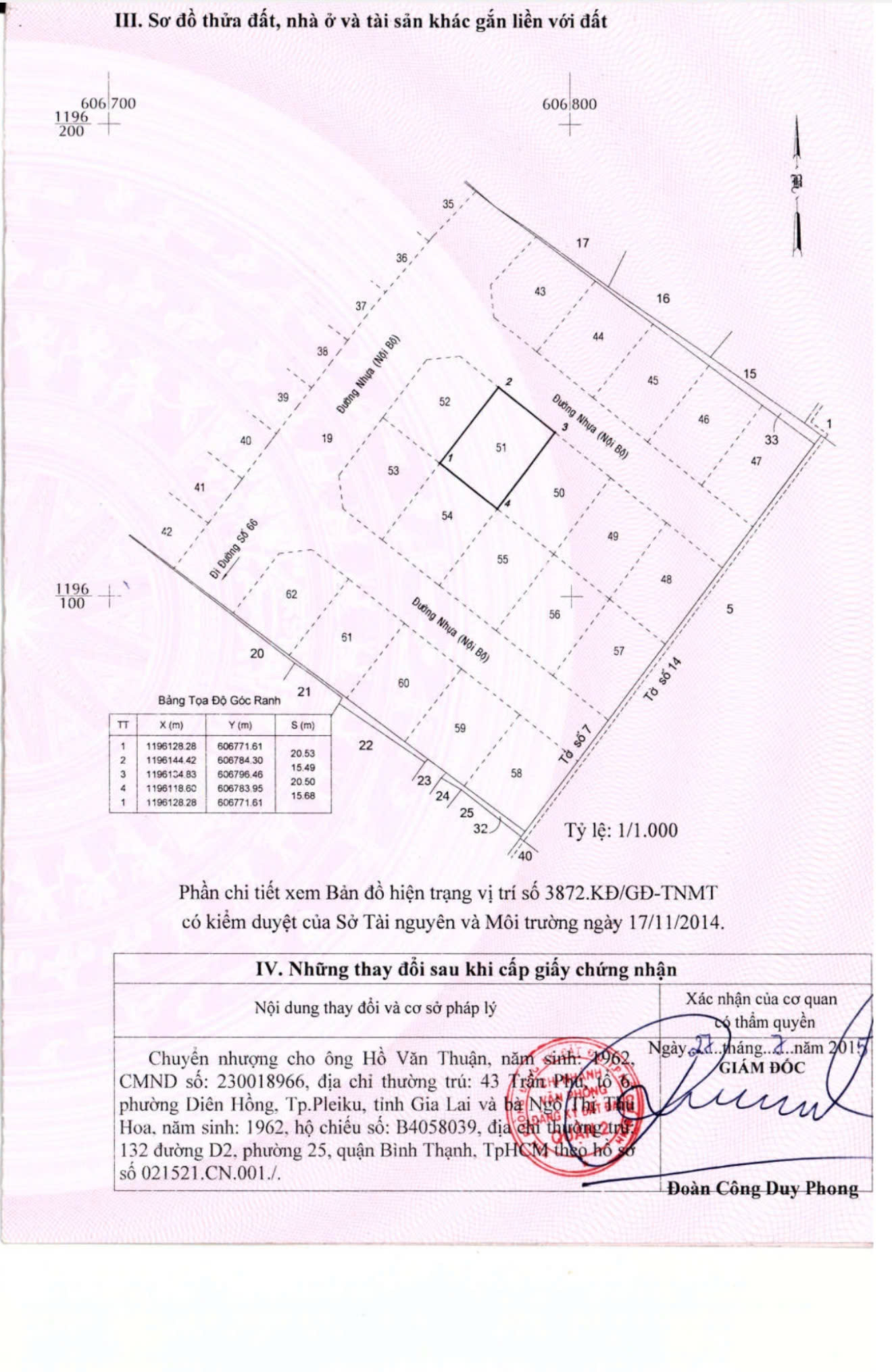 BAN ĐÂT` đường số 66 , Thảo Điền – Q2, Diện tích CN 319,7m2 – Giá bán: 55,5 tỷ