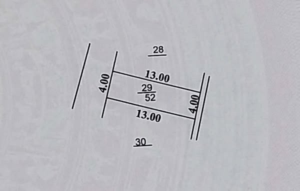 CẦN BÁN GẤP MẢNH ĐẤT TT-75 LAI XÁ _ HOÀI ĐỨC _ HÀ NỘI. ĐƯỜNG TRƯỚC NHÀ 6M HÌNH BÀN CỜ, THÔNG TỨ TUNG.