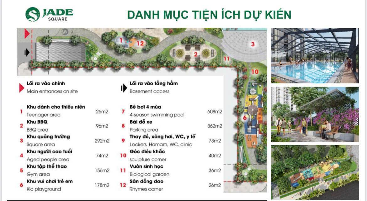 CĐT nhận booking dự án Jade Square Cổ Nhuế 128m2, 154m2 HTLS 0% 2năm, CK 2 – 10%