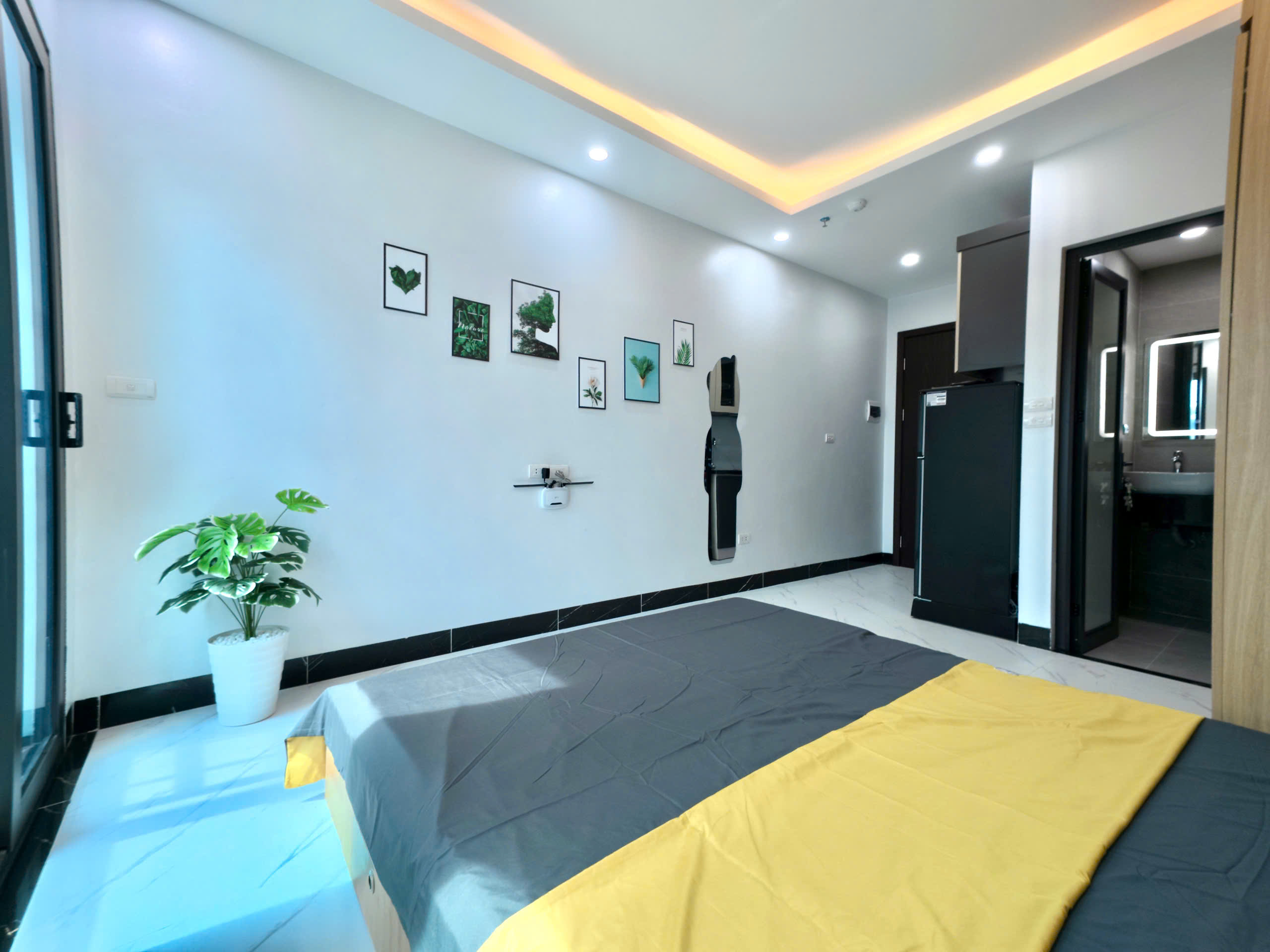 (Cực Hiếm) Căn hộ Studio cao cấp 25m2 mới khai trương tại ngõ 21 Khương Hạ – Có máy giặt riêng