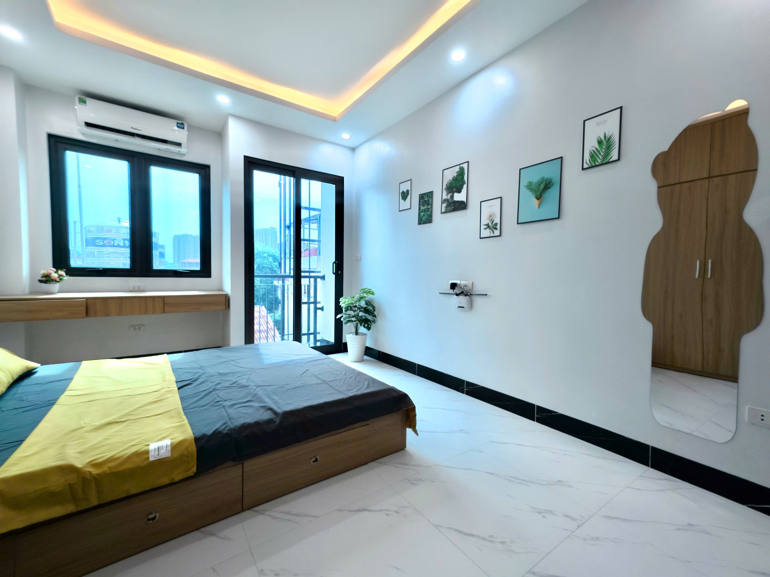 (Cực Hiếm) Căn hộ Studio cao cấp 25m2 mới khai trương tại ngõ 21 Khương Hạ – Có máy giặt riêng