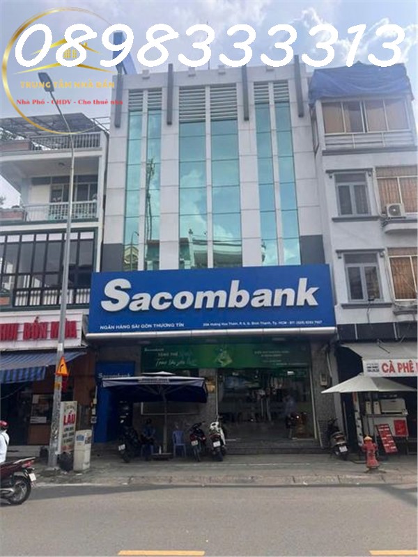Bán tòa nhà Mặt tiền 29A Hoàng Hoa Thám, DT 8.7x26m, 4 tầng, Sacombank đang thuê 140 triệu/tháng , P.6, Q.Bình Thạnh
