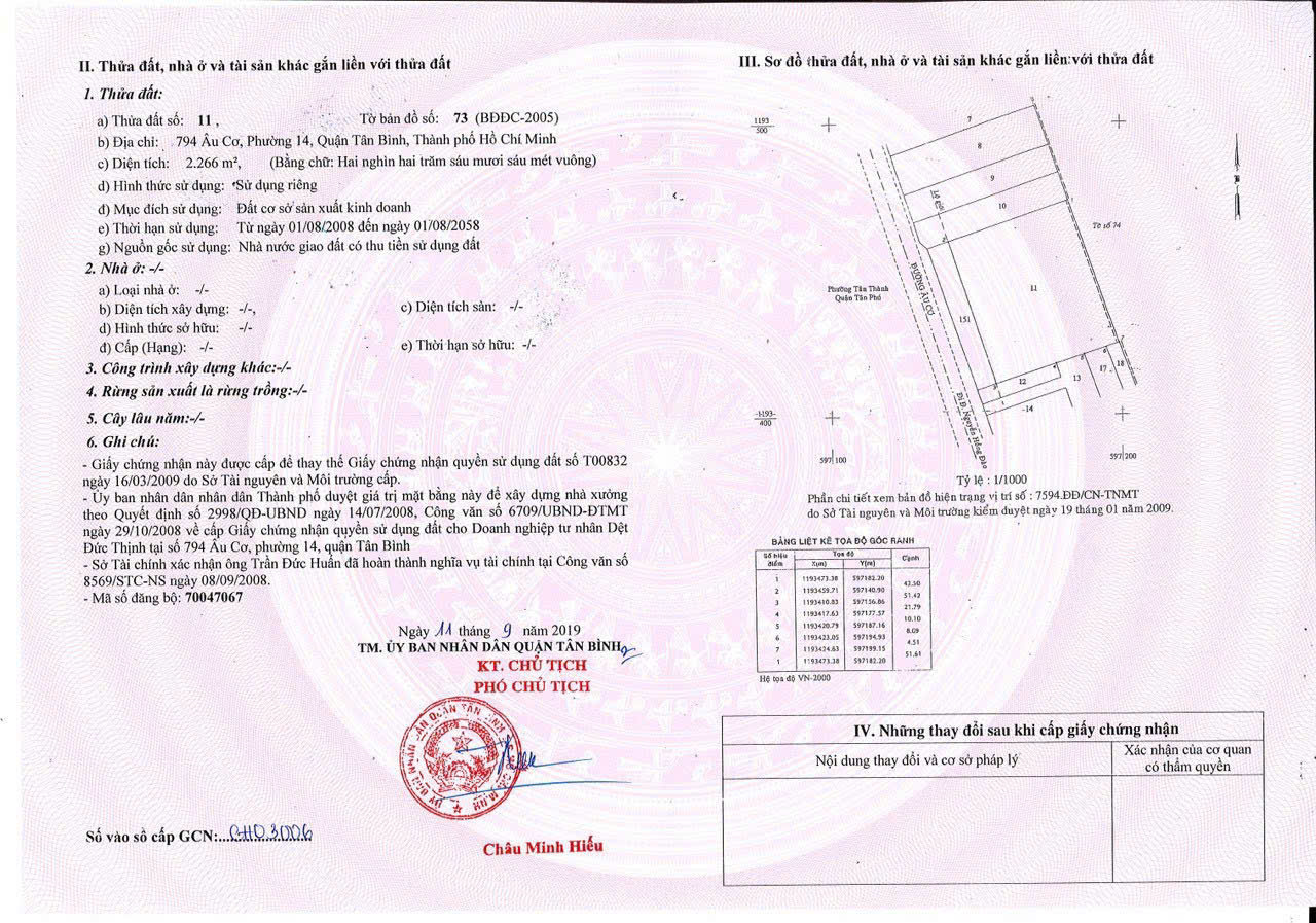 Bán nhà mặt tiền 794 Âu Cơ, P14, Tân Bình , HCM , thuận tiện làm tòa nhà văn phòng