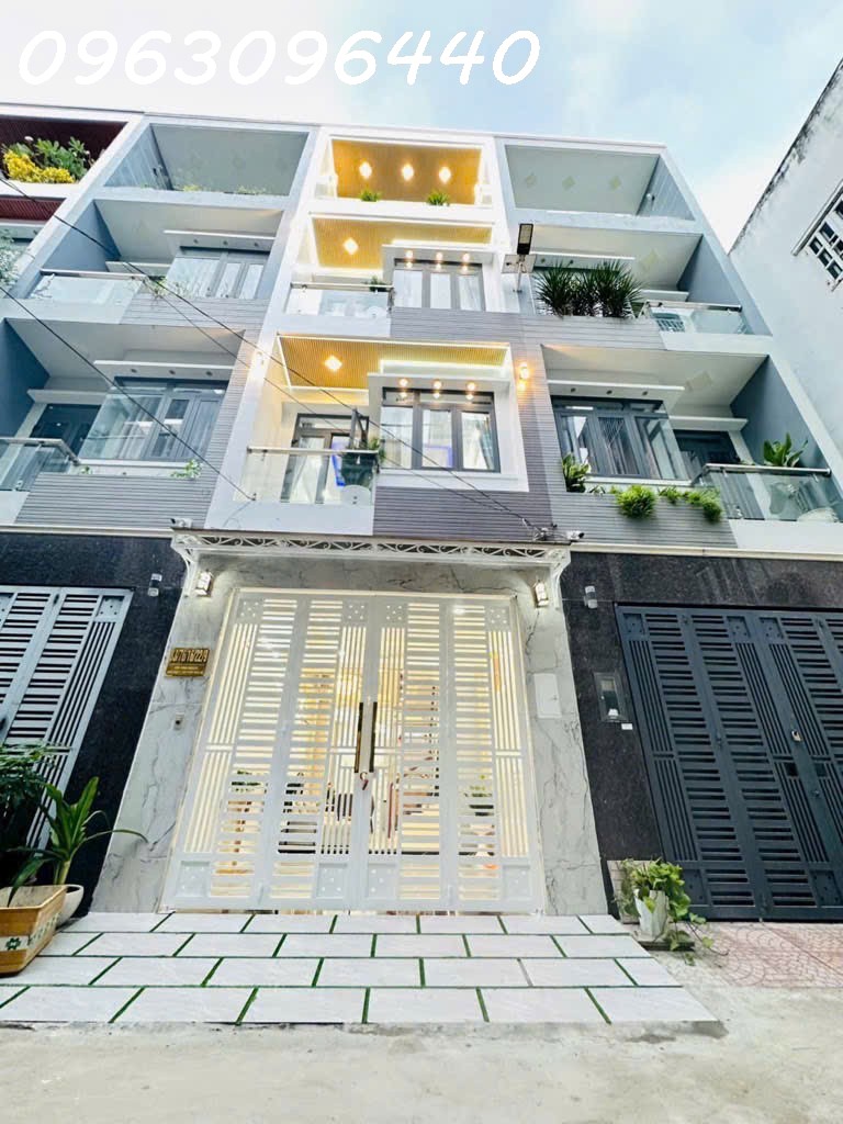 Bán Gấp Nhà Hẻm Huỳnh Tấn Phát, Nhà Bè: 4 Tầng, 4PN, 52m2, Sổ Đỏ, Giá Chỉ 6.4Ty