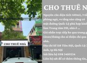 CHO THUÊ NHÀ NGUYÊN CĂN MẶT ĐƯỜNG TẠI SỐ 118 TIÊN HỘI, ĐÔNG ANH, HÀ NỘI