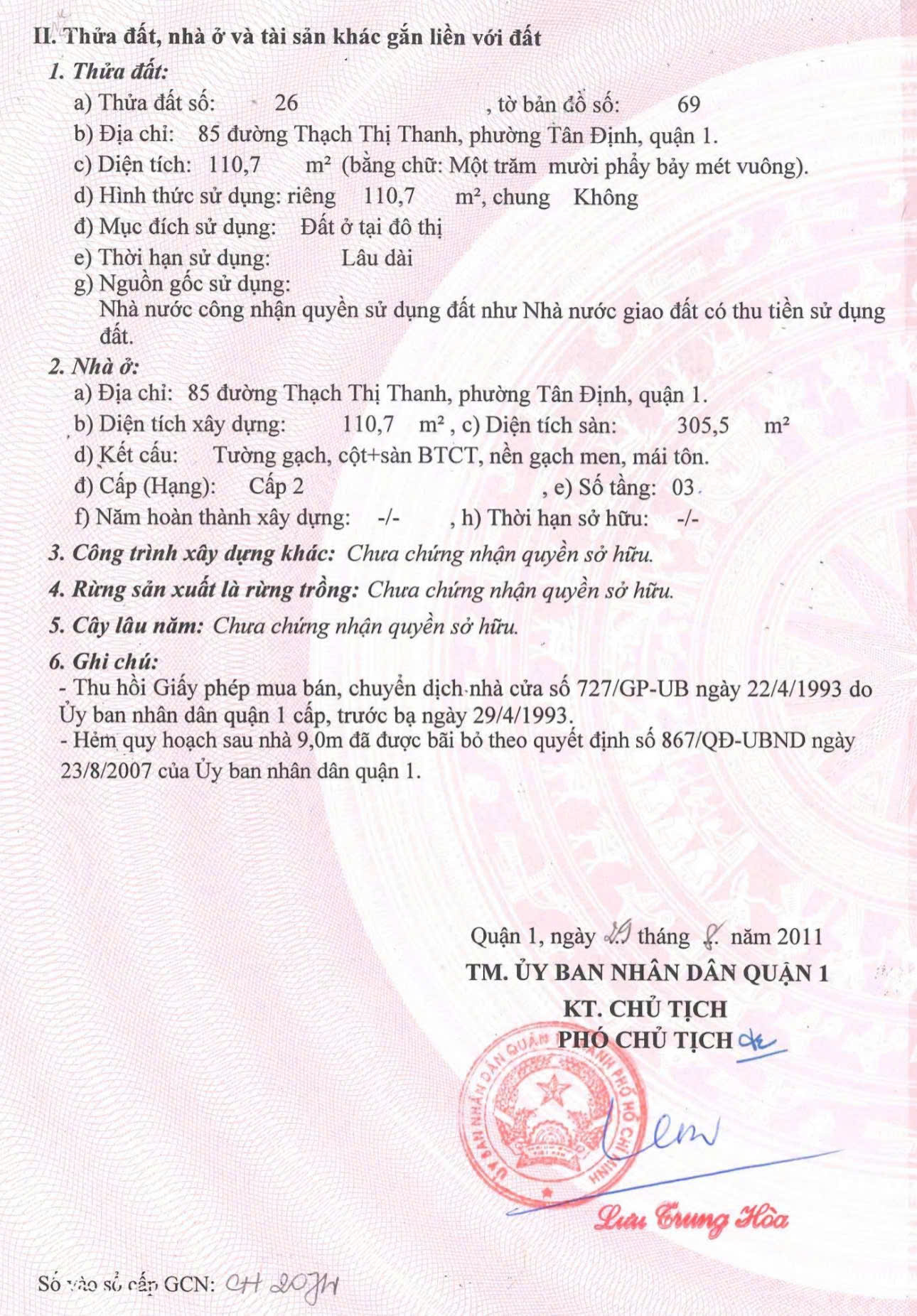 Tòa CHDV góc 2 MT Thạch Thị Thanh Q1 -Hầm 7 tầng siêu đẹp HĐT 170tr