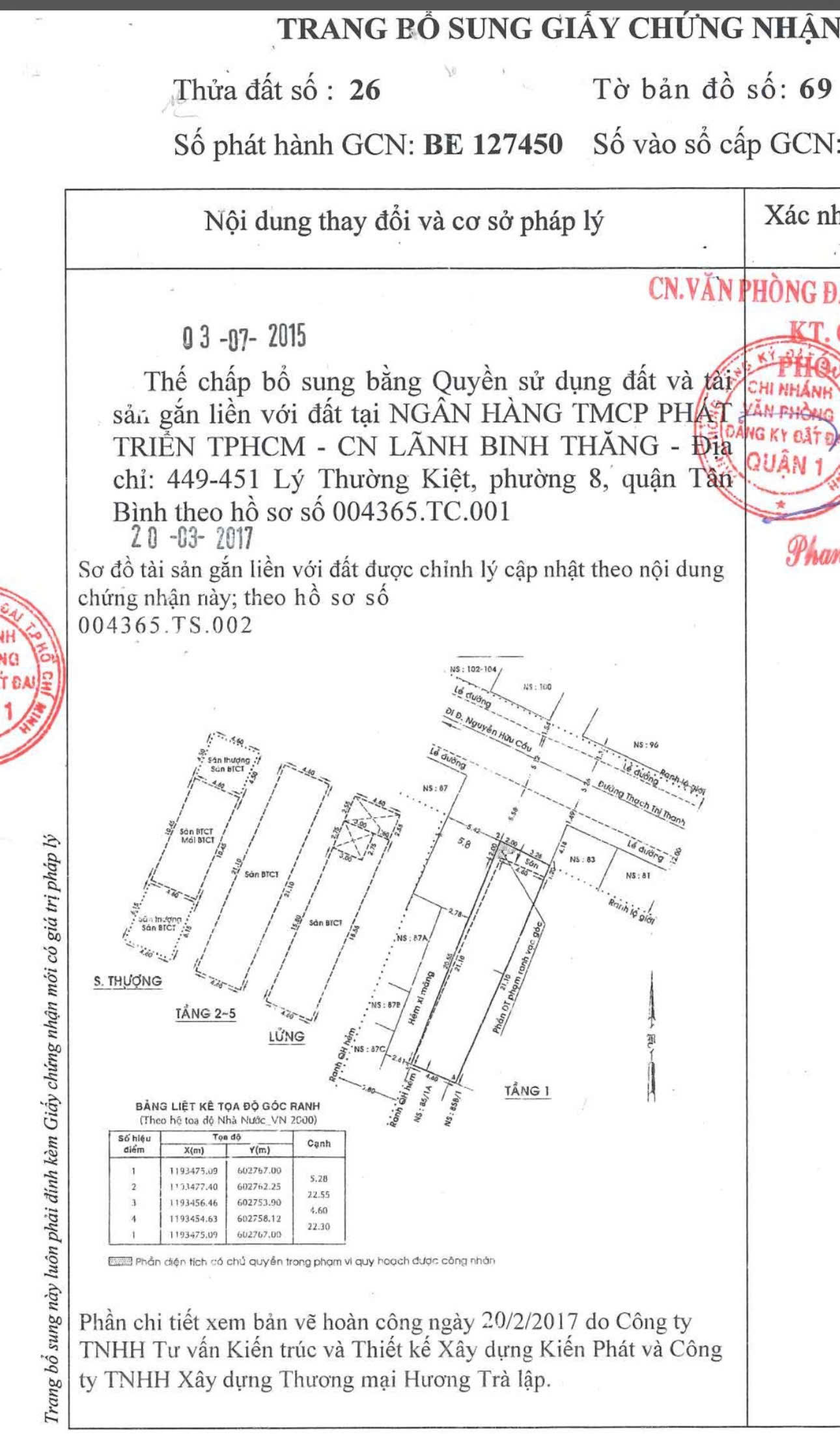 Tòa CHDV góc 2 MT Thạch Thị Thanh Q1 -Hầm 7 tầng siêu đẹp HĐT 170tr