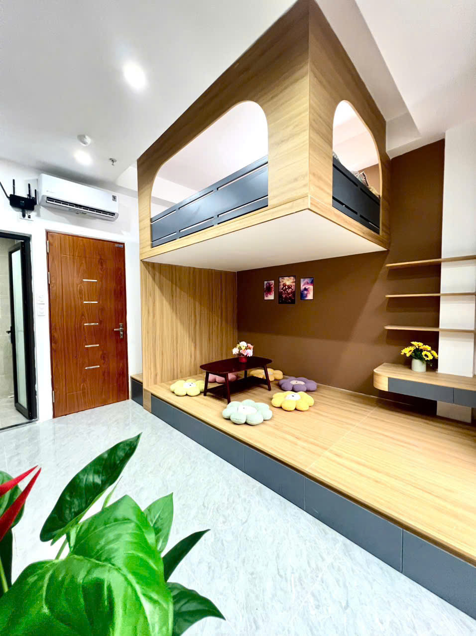 (Cực hiếm) Căn hộ Duplex 28m2 ngõ 147 Vũ Tông Phan – Máy giặt riêng – Cách phố 30m – Nhận xe điện