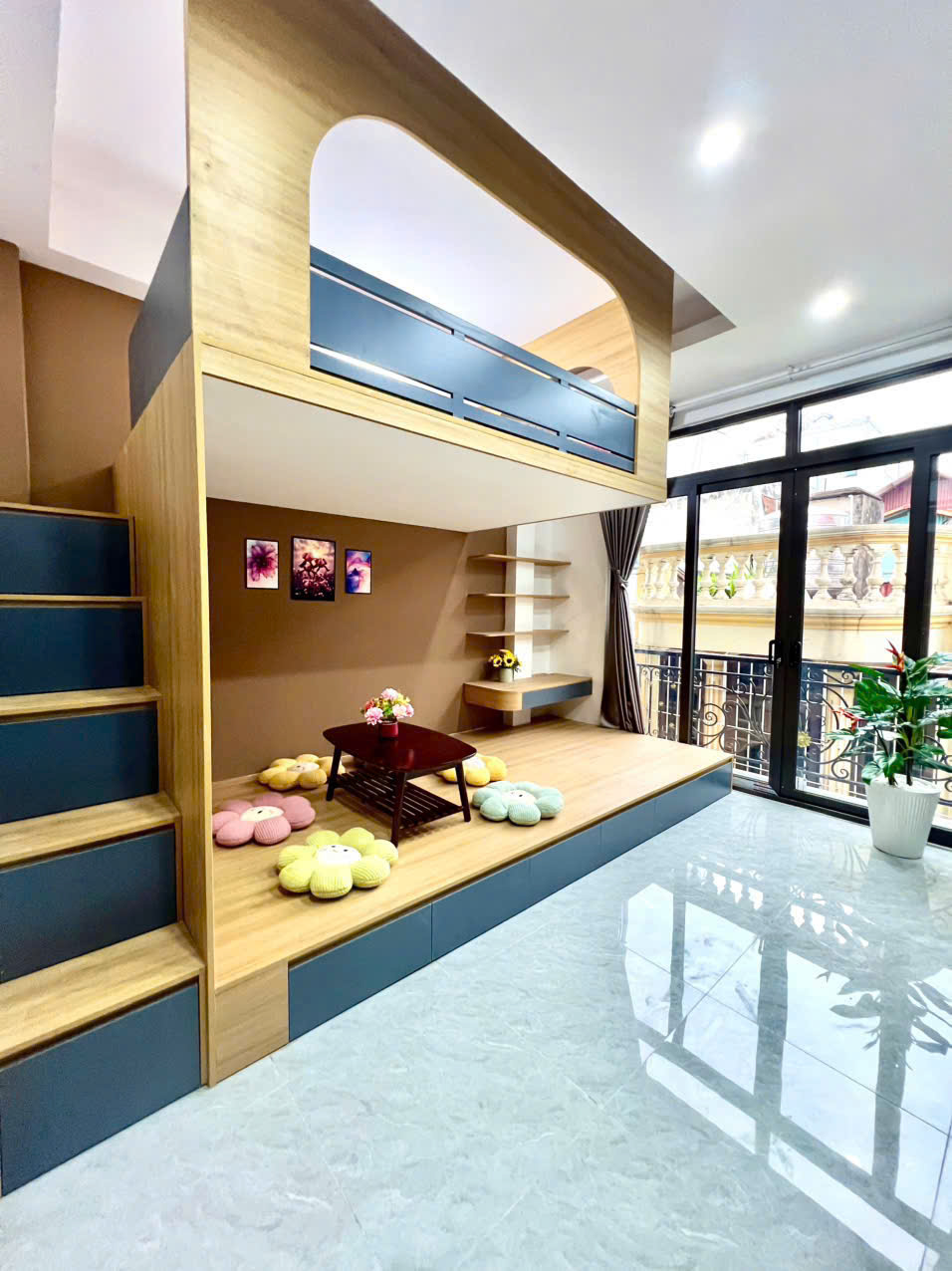 (Cực hiếm) Căn hộ Duplex 28m2 ngõ 147 Vũ Tông Phan – Máy giặt riêng – Cách phố 30m – Nhận xe điện