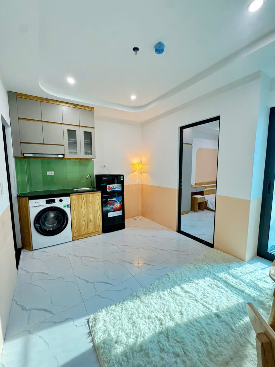 (Cực Hot) Căn hộ 1N1K cao cấp 35m2 ở 141 Quan Nhân – Máy giặt riêng – Ở được 4 người – Nhận xe điện
