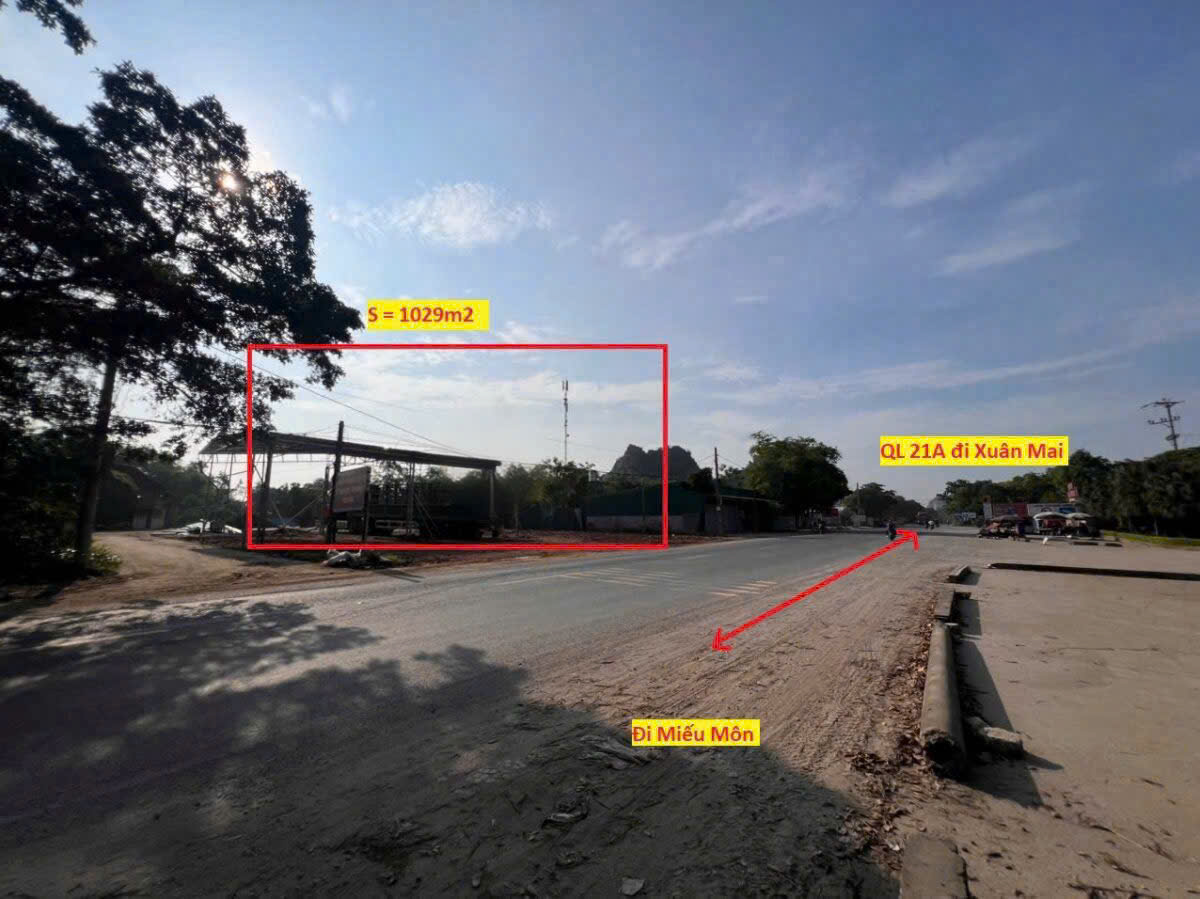 BÁN LÔ ĐẤT TRỤC CHÍNH KINH DOANH 537M TẠI NÚI SÁO-MỸ LƯƠNG-CHƯƠNG MỸ-HÀ NỘI