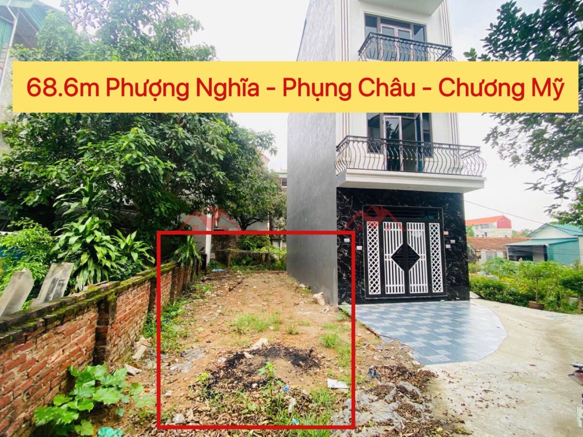 HÀNG FO CHÍNH CHỦ BÁN LÔ ĐẤT 68,6M TẠI PHƯỢNG NGHĨA-PHỤNG CHÂU-CHƯƠNG MỸ-HÀ NỘI