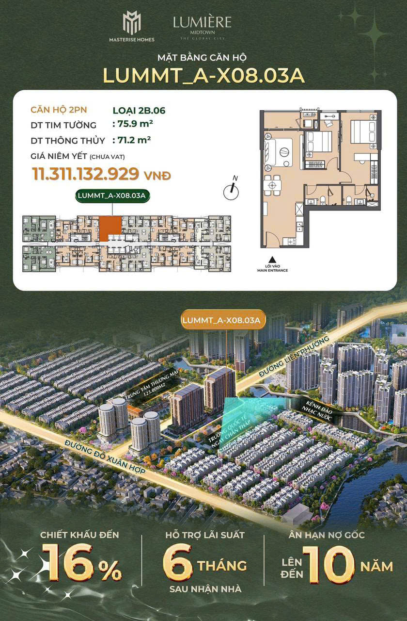 Cập Nhật Tiến độ Lumiere Midtown – CS bán hàng và vài căn giá gốc chủ đầu tư Masterise