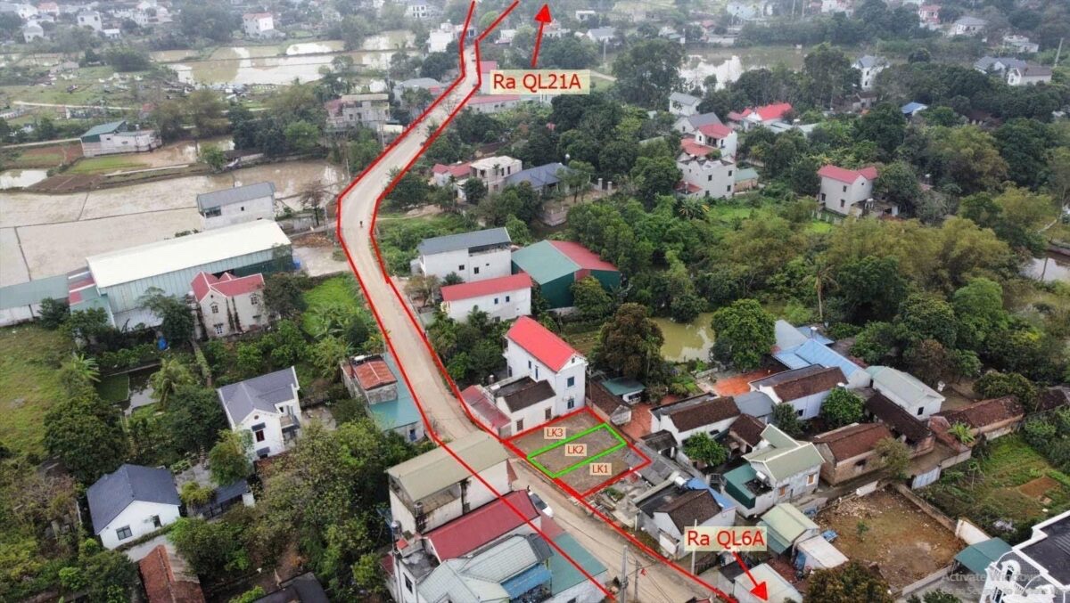 BÁN LÔ ĐẤT TRỤC CHÍNH KINH DOANH 63,1M TẠI TÂN TIẾN-CHƯƠNG MỸ-HÀ NỘI
