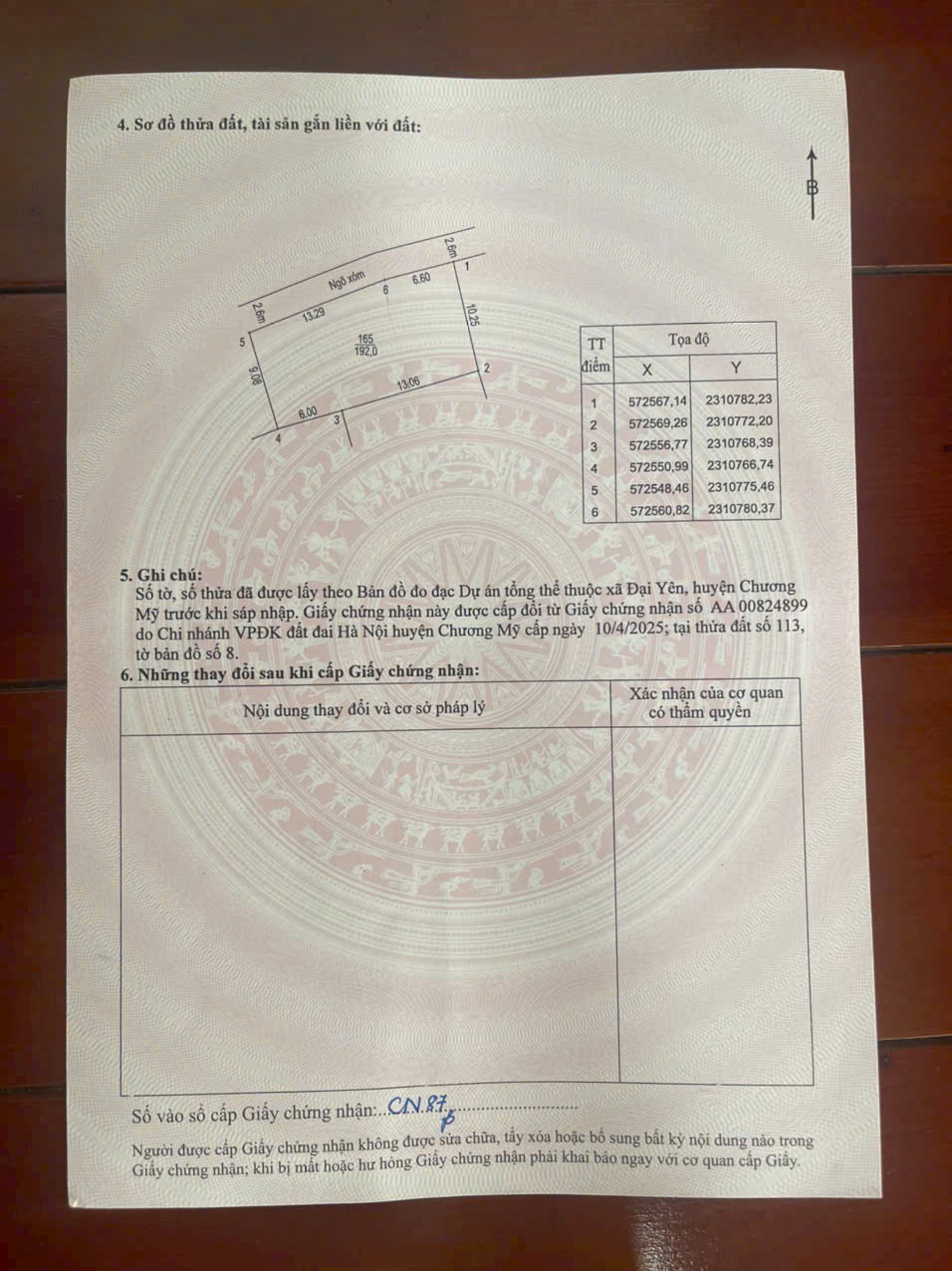 SIÊU PHẨM 192M TẠI ĐẠI YÊN-CHƯƠNG MỸ-HÀ NỘI SÁT NGAY TỈNH LỘ 419