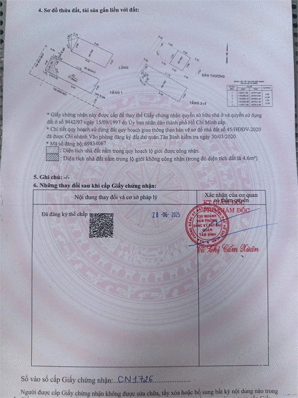 Bán nhà 5 Tầng – Hẻm 8m Phan Sào Nam – Khu Bàu Cát, Tân Bình – 10.9 tỷ