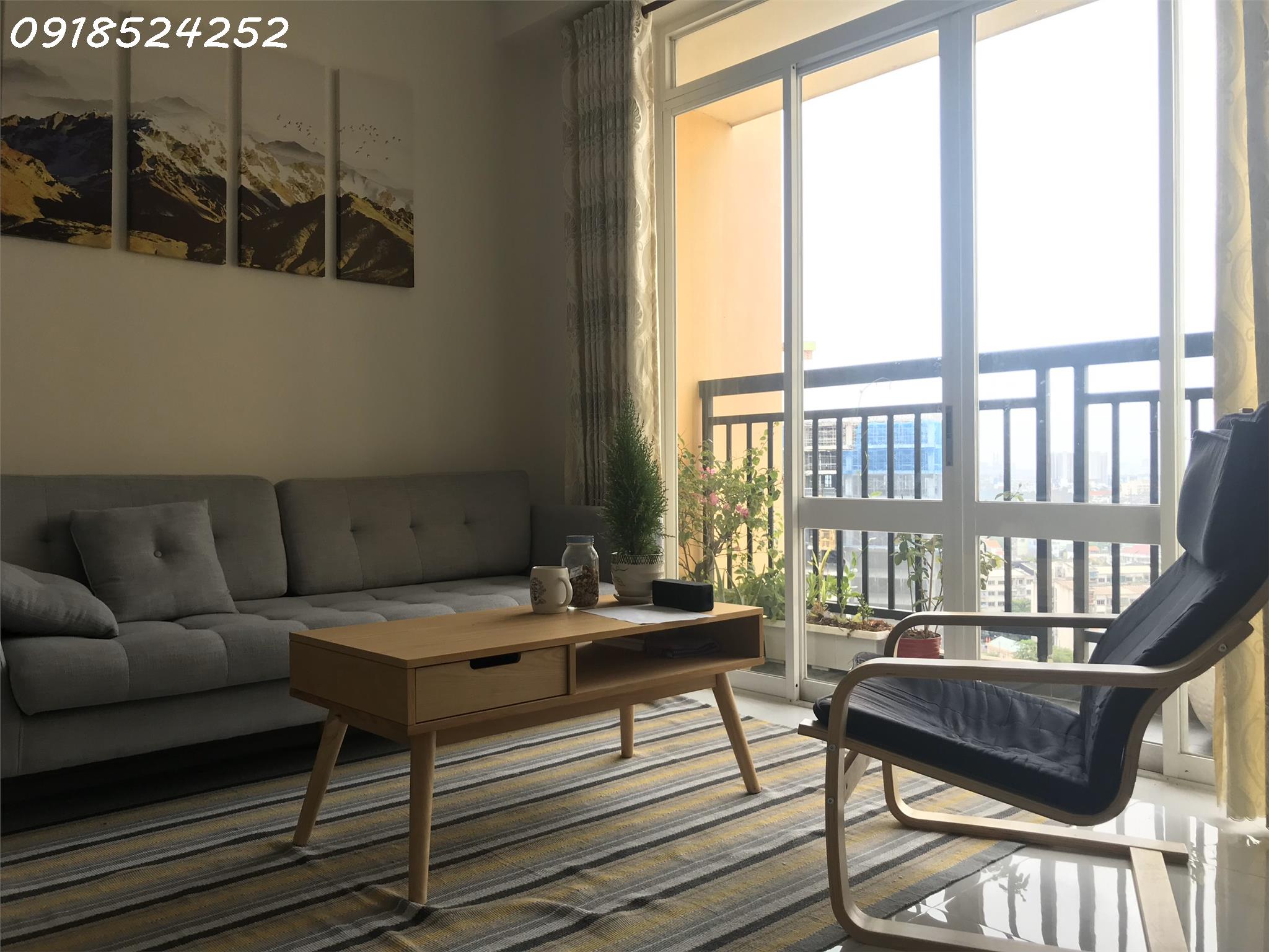 Bán chunbg cư petroland 2 PN, sổ hồng , 75m2 có bacon