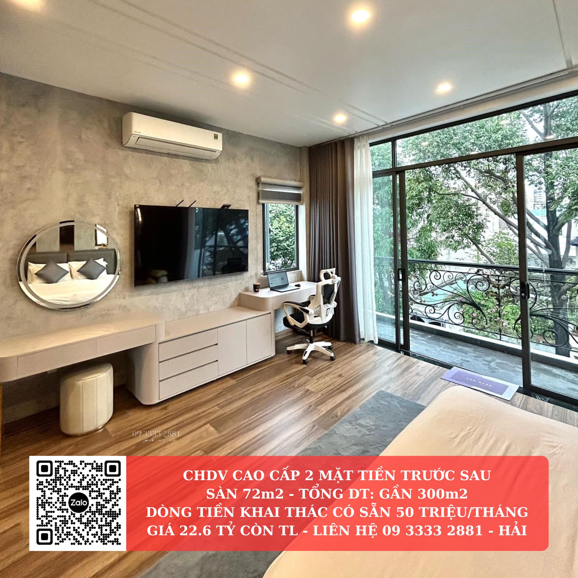 CHDV dòng tiền từ 50tr/tháng đường Nguyễn Thái Bình DTS 300m2 chỉ 22.6 tỷ TL