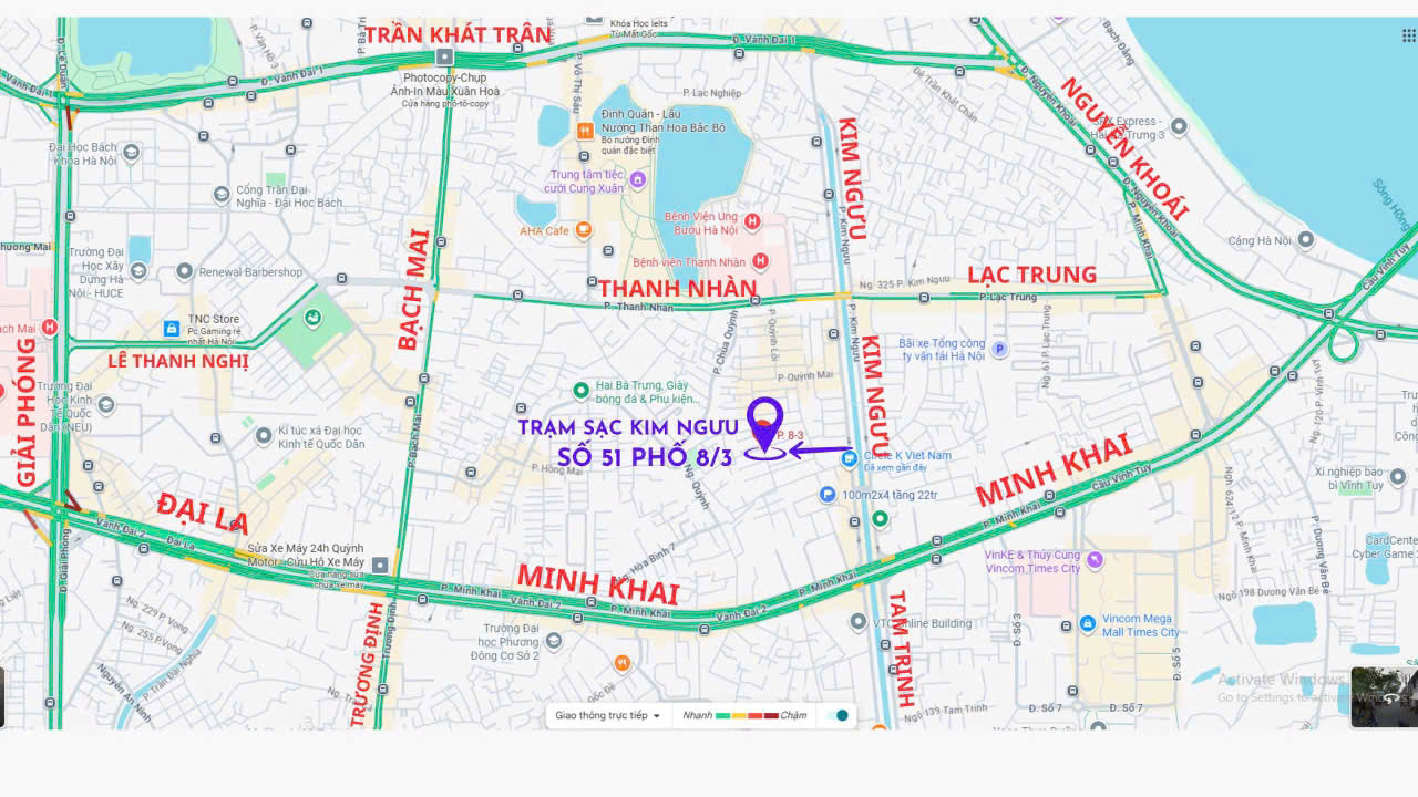 CHO THUÊ MẶT BẰNG KINH DOANH – PHỐ 8/3, MINH KHAI, HAI BÀ TRƯNG
