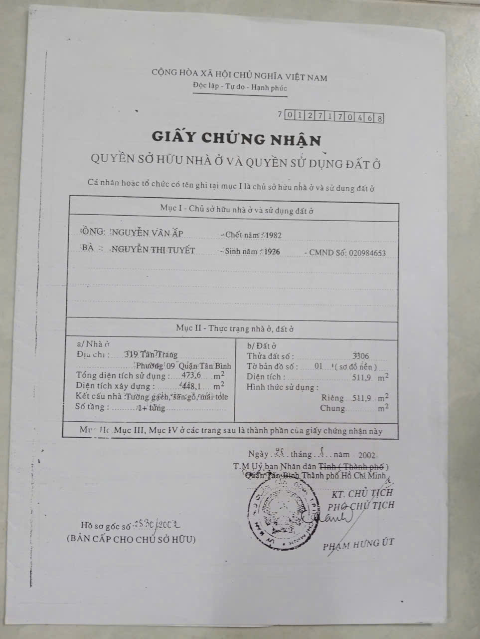 Bán Nhà Mặt Tiền 80 Tân Trang, Tân Hòa
