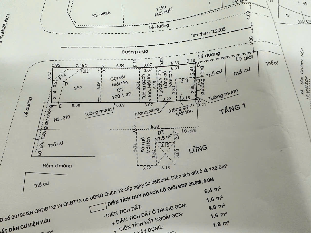 Bán Nhà (6×28) 2 Mặt Tiền Dương Thị Mười, P. Tân Thới Hiệp, Quận 12 Giá Rẻ