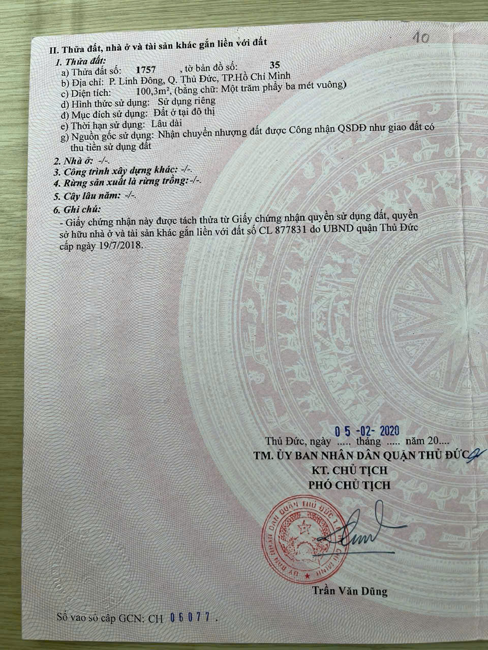 Bán Lô Đất Mặt Tiền Hẻm 8m Đường 22 Linh Đông Thành Phố Thủ Đức.
