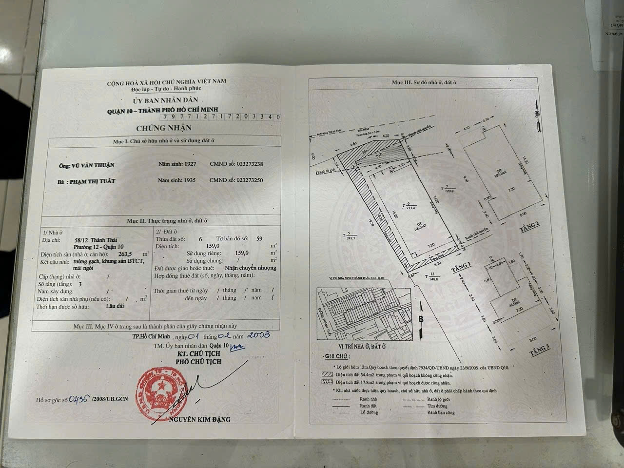 Bán Nhà Hẻm Xe Hơi 58/12 Thành Thái, Hòa Hưng