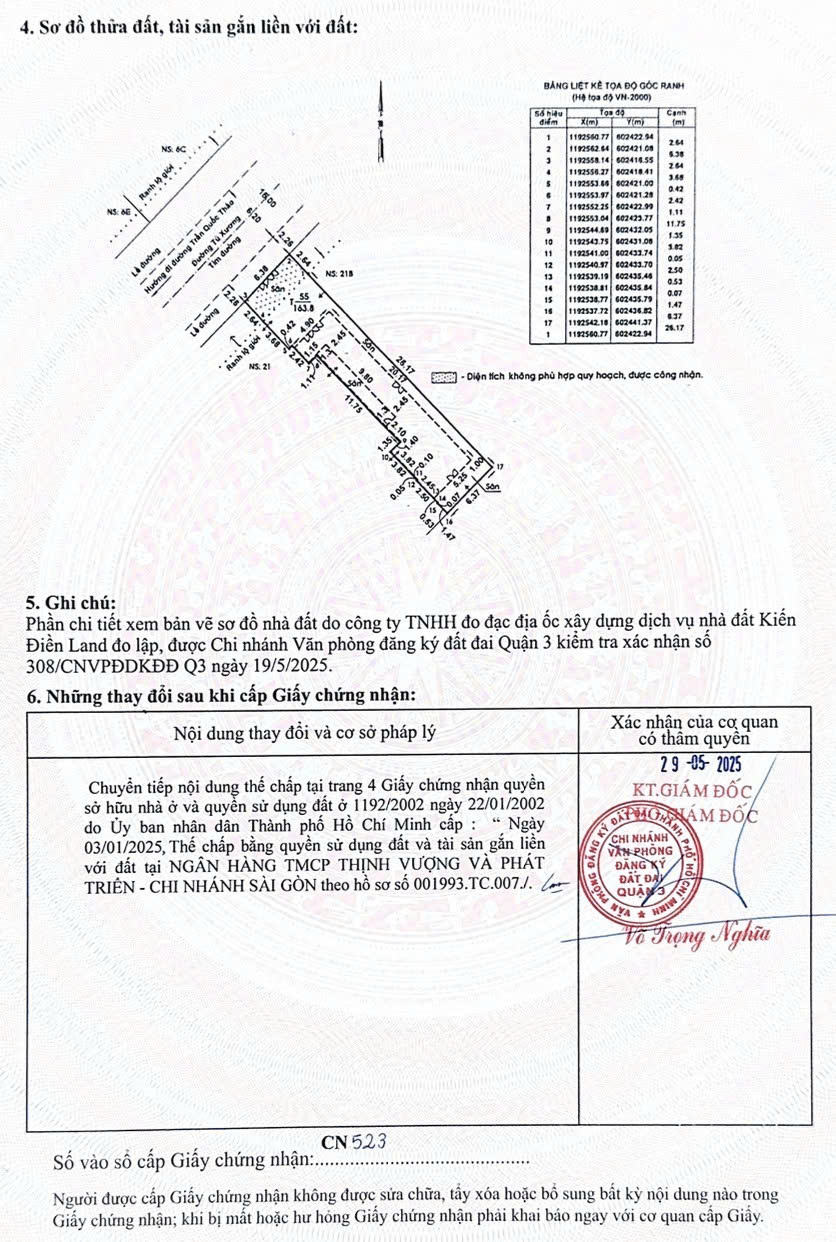 Chính Chủ Bán Mặt Tiền Tú Xương, P. Võ Thị Sáu, Q.3: DT 6.4x22m, Giá 98.4 Tỷ