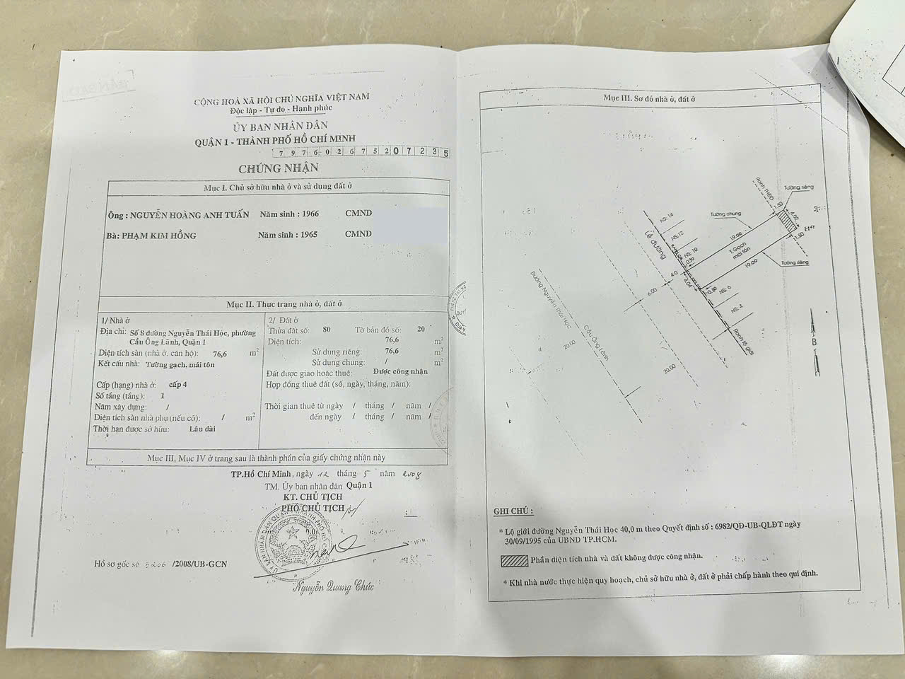 Bán Nhà Mặt Tiền 8 Nguyễn Thái Học, P. Cầu Ông Lãnh, Quận 1