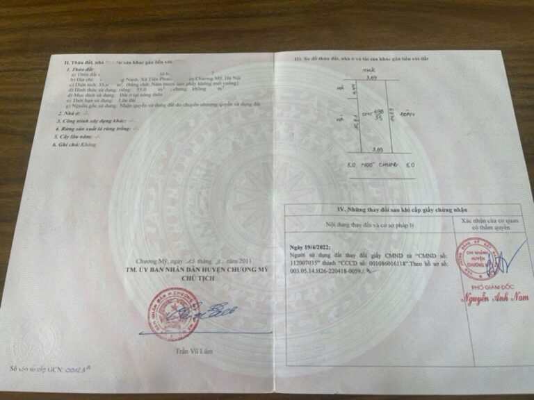 SIÊU PHẨM 55M TẠI TIÊN PHƯƠNG-CHƯƠNG MỸ-HÀ NỘI
