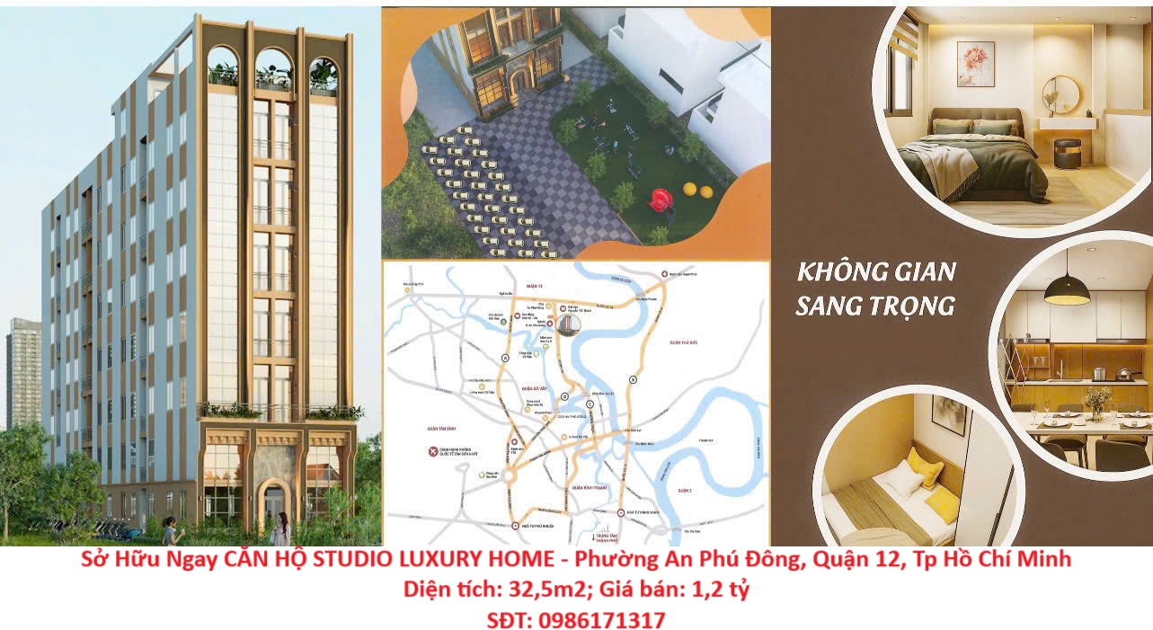 Sở Hữu Ngay CĂN HỘ STUDIO LUXURY HOME – Phường An Phú Đông, Quận 12, Tp Hồ Chí Minh