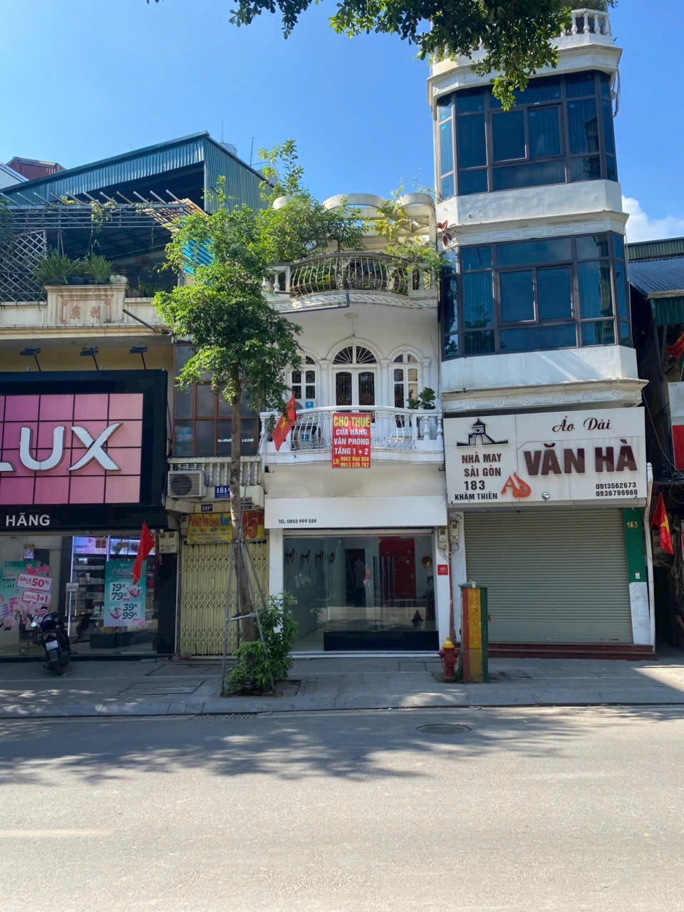 CHO THUÊ MẶT BẰNG KINH DOANH TẦNG 1 & 2 – PHỐ KHÂM THIÊN, ĐỐNG ĐA, HÀ NỘI