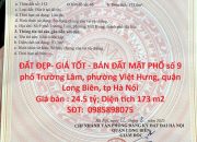 ĐẤT ĐẸP- GIÁ TỐT – BÁN ĐẤT MẶT PHỐ TRƯỜNG LÂM, Quận LONG BIÊN, tp HÀ NỘI