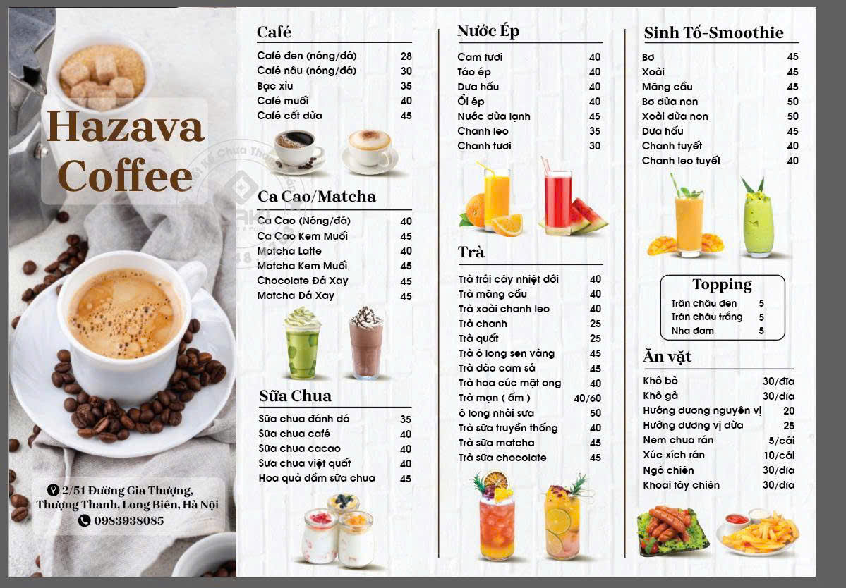 CHO THUÊ MẶT BẰNG TỔ CHỨC SỰ KIỆN TẠI HAZAVA COFFEE & BI-A – NGÁCH 2 NGÕ 51 ĐƯỜNG GIA THƯỢNG, PHƯỜNG THƯỢNG THANH, QUẬN LONG BIÊN, HÀ NỘI