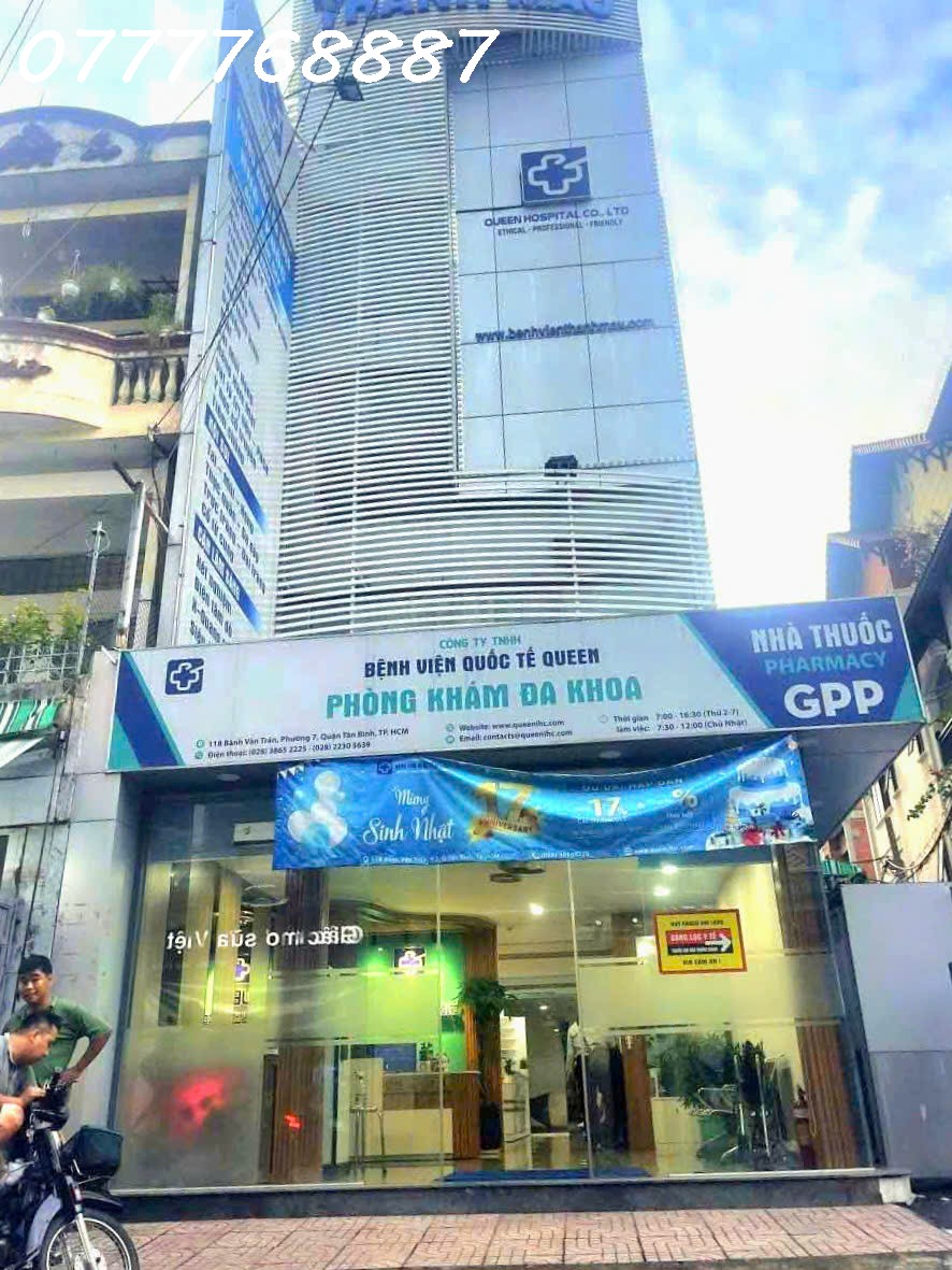 Bán tòa nhà 3MT 5 tầng Q Tân Bình, đang kinh doanh phòng khám, Gần CMT8