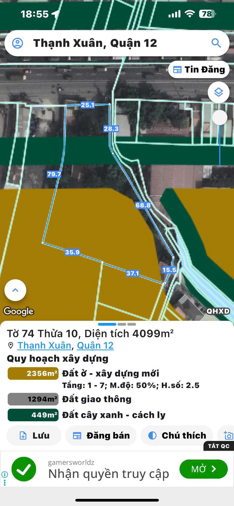 ĐẤT (4.100M²) 2 MT ĐỖ MƯỜI (QL1A), THẠNH XUÂN, Q12 GIÁ CHỈ 85 TỶ