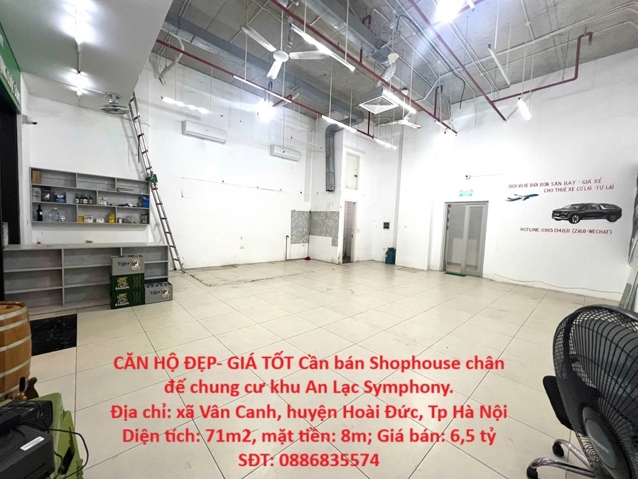 CĂN HỘ ĐẸP- GIÁ TỐT Cần bán Shophouse chân đế chung cư khu An Lạc Symphony.
