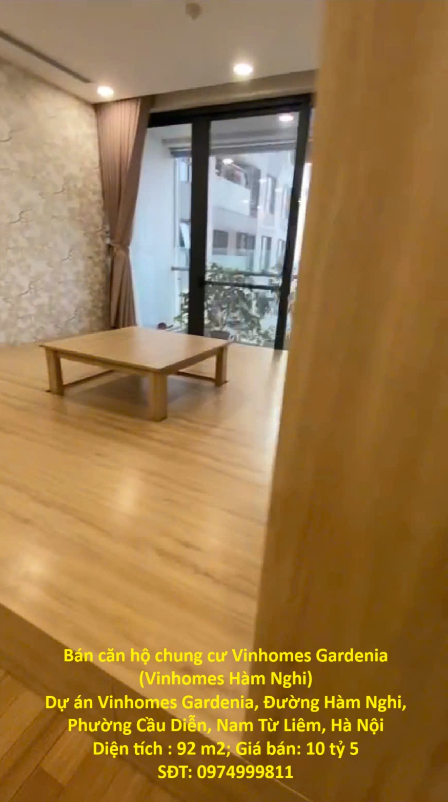 Bán căn hộ chung cư Vinhomes Gardenia (Vinhomes Hàm Nghi)