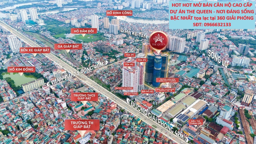 HOT HOT MỞ BÁN CĂN HỘ CAO CẤP DỰ ÁN THE QUEEN – NƠI ĐÁNG SỐNG BẬC NHẤT tọa lạc tại 360 GIẢI PHÓNG
