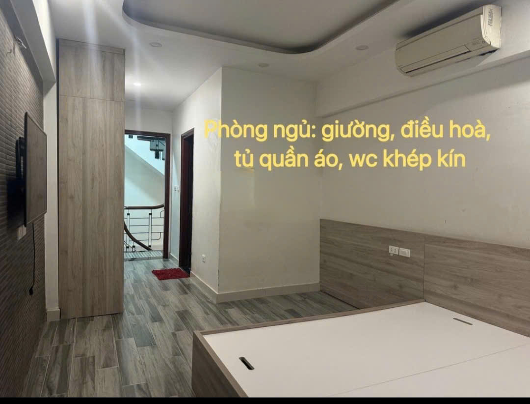 Cho thuê nhà ngõ Hồng Mai 32m² x 5 tầng 3 phòng ngủ, 4 vệ sinh 12 triệu